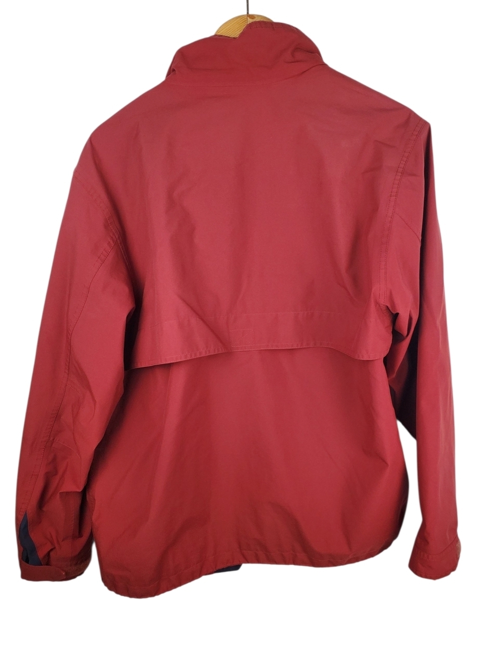 VTG 90s L.L.Bean Red Bomber Jacket Full Zip Snap Pockets Mesh Lined MED. #254 - Picture 9 of 13
